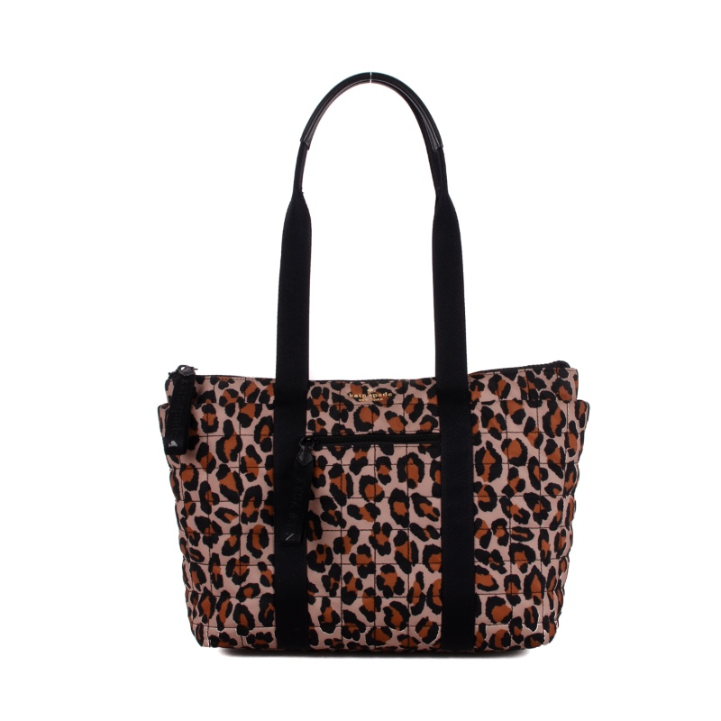 00001 Kate Spade Camden Leopard Nylon Tote Bag - Image 1