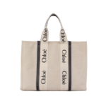 Chloe Woody Linen Large Tote Bag