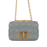 Dior Caro Small Light Blue Cannage Calfskin Bag