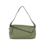 Loewe Puzzle Green Leather Hobo Bag