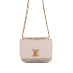 Louis Vuitton Lockme Tender Greige Leather Handbag