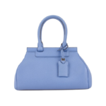 Moynat Pauline Petite Blue Leather Handbag